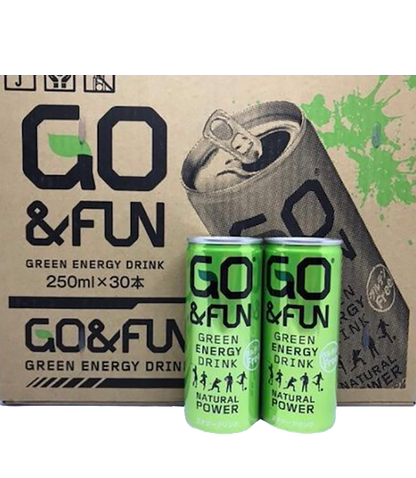 GO&FUN GREEN ENERGY DRINK / ゴーアンドファングリーンエナジードリンク・30本入り